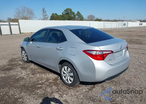 2016 Toyota Corolla Le z USA, uszkodzony, nr VIN 2T1BURHE1GC650215
